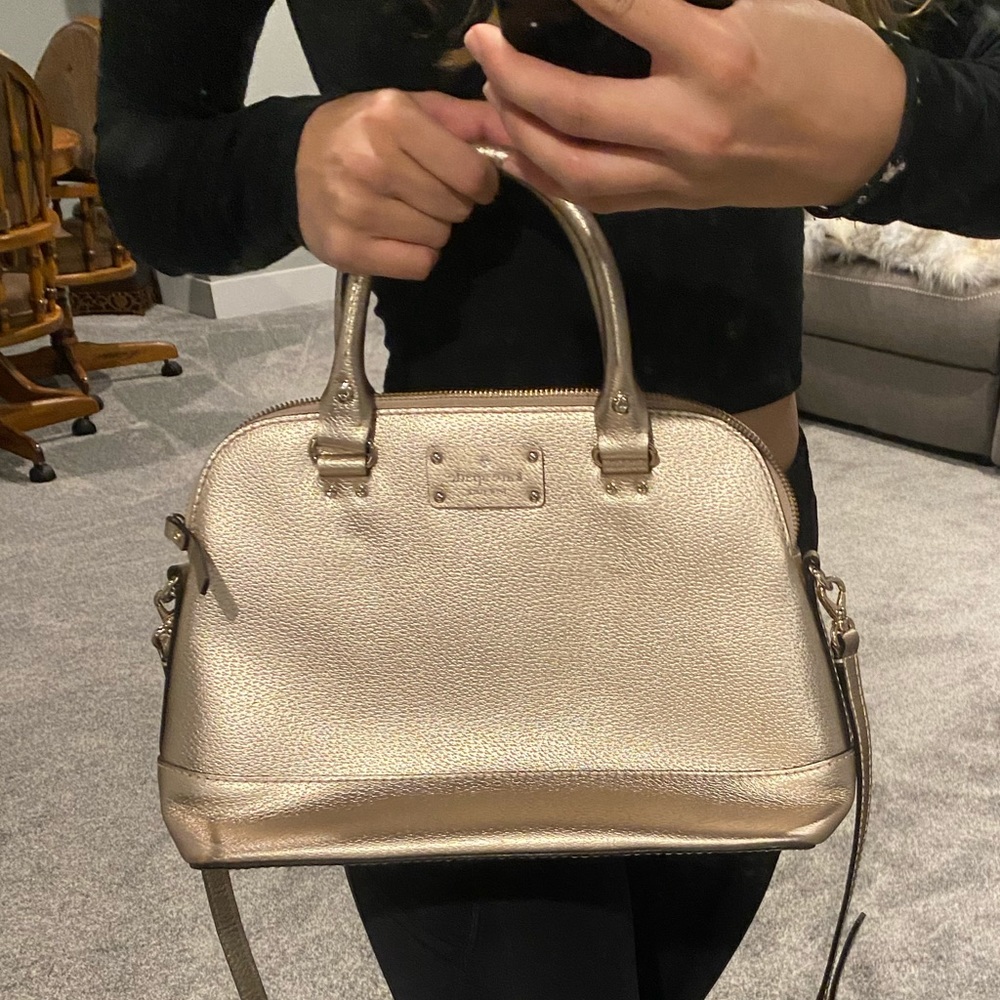 Metallic Kate Spade bag